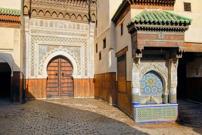 Fez Medina, Walking Daytime Tour - The patterned calm of Al-Attarine Madrasa