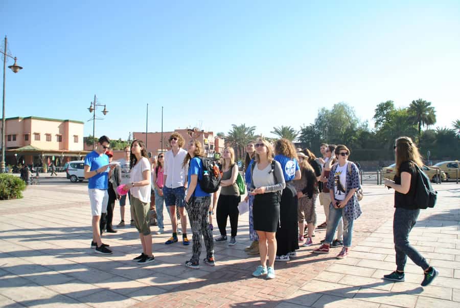 From Agadir: Guided Day Trip to Marrakech - Jamaa El Fna, where Marrakech gets loud