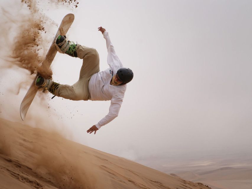From Agadir or Taghazout: Desert Sand Boarding Tour w/ Lunch - A family meal before the boards come out
