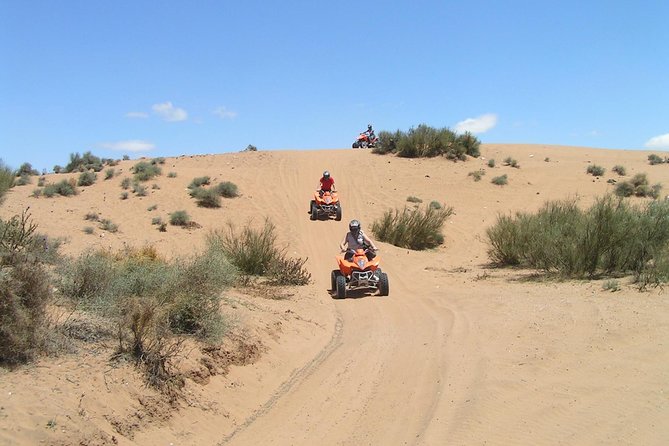From Agadir: Quad Biking & Sand boarding halfday Experience - How long are you actually on the quad?