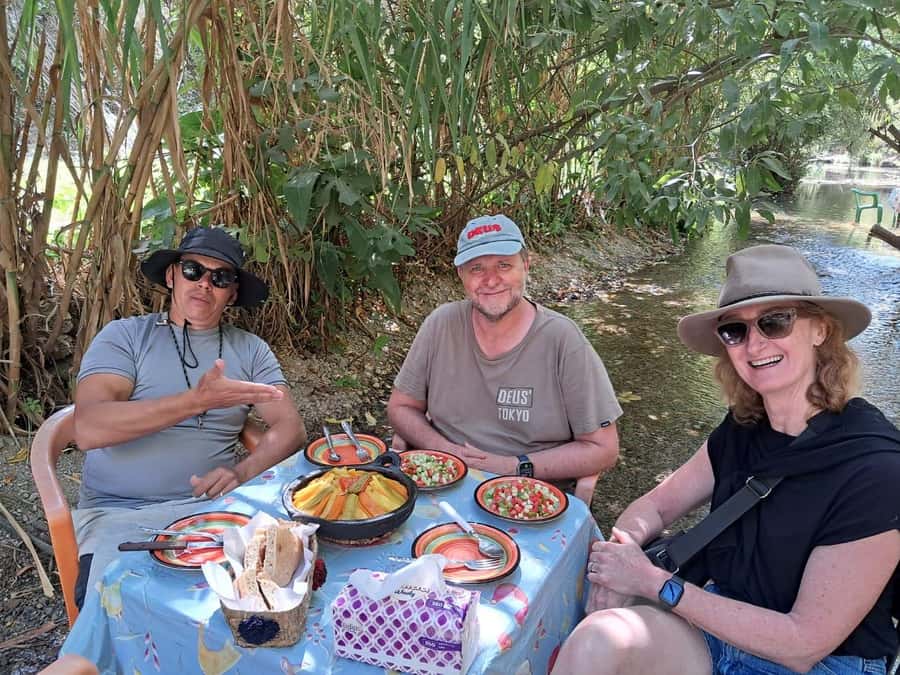 From Chefchaouen: Full-Day Trip to Akchour Waterfalls - A tagine beside the waterfall