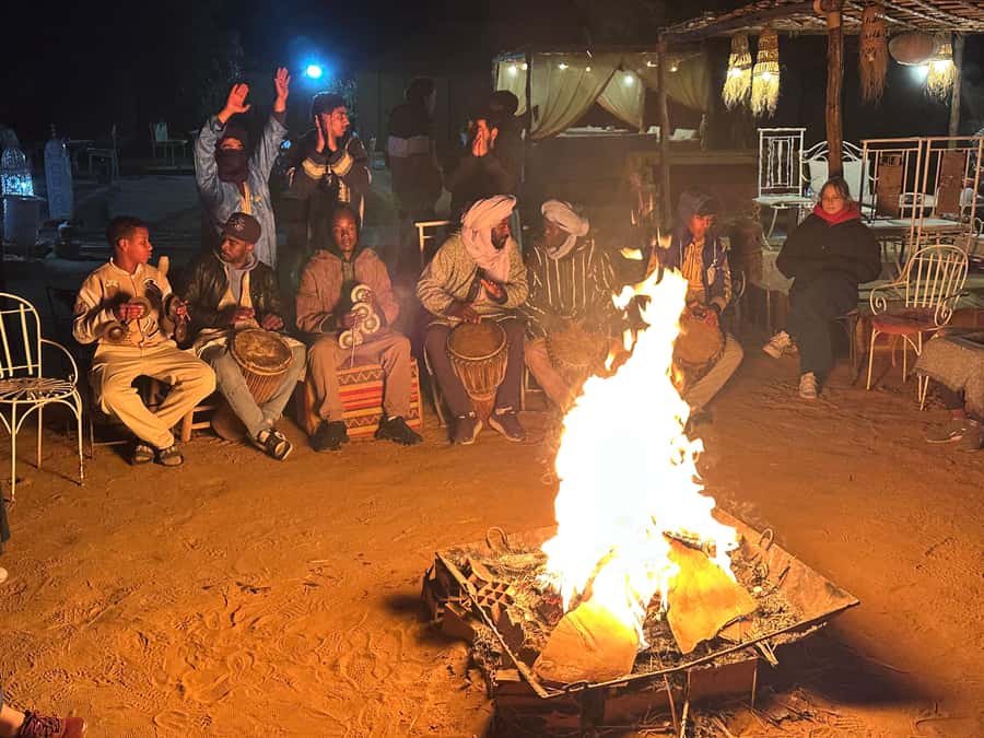 From Fes: 4-Day Trip to Marrakech via Merzouga & Gorges - The route at a glance: four long days across Morocco
