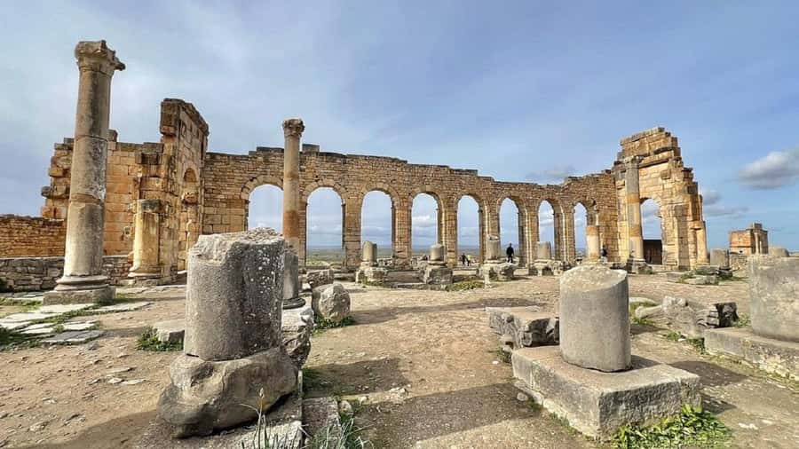 From Fes Day Trip to Meknes,Volubilis,Moulay Idriss Zerhoun - Walking through Volubilis after 2,000 years