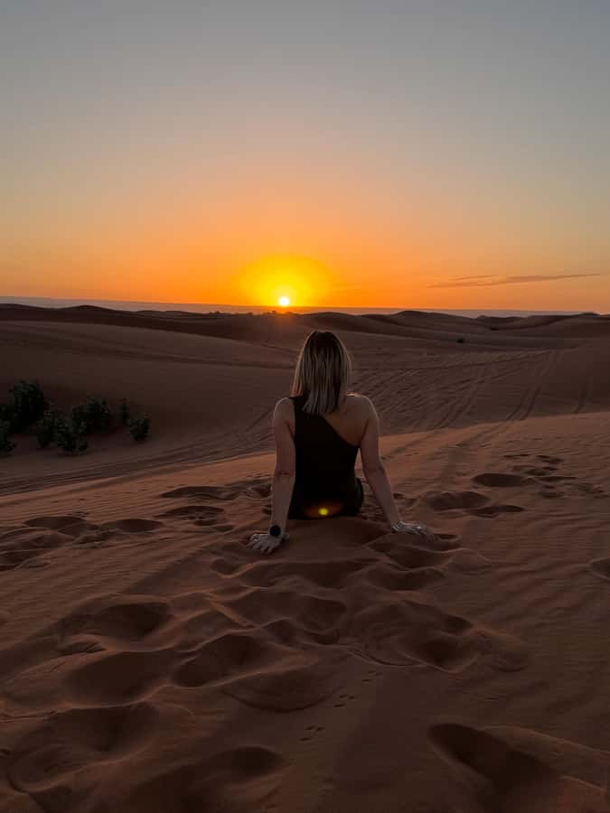 From Marrakech : 2 Days 1 night trip to Fes via Merzouga - Campfire, dinner, drums, and a night under the dunes