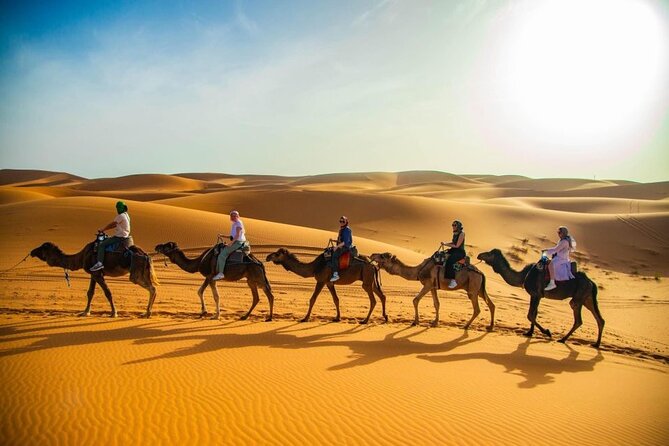 From Marrakech: 3-Day Desert Tour to Agadir - The Erg Chebbi camel ride and sunset