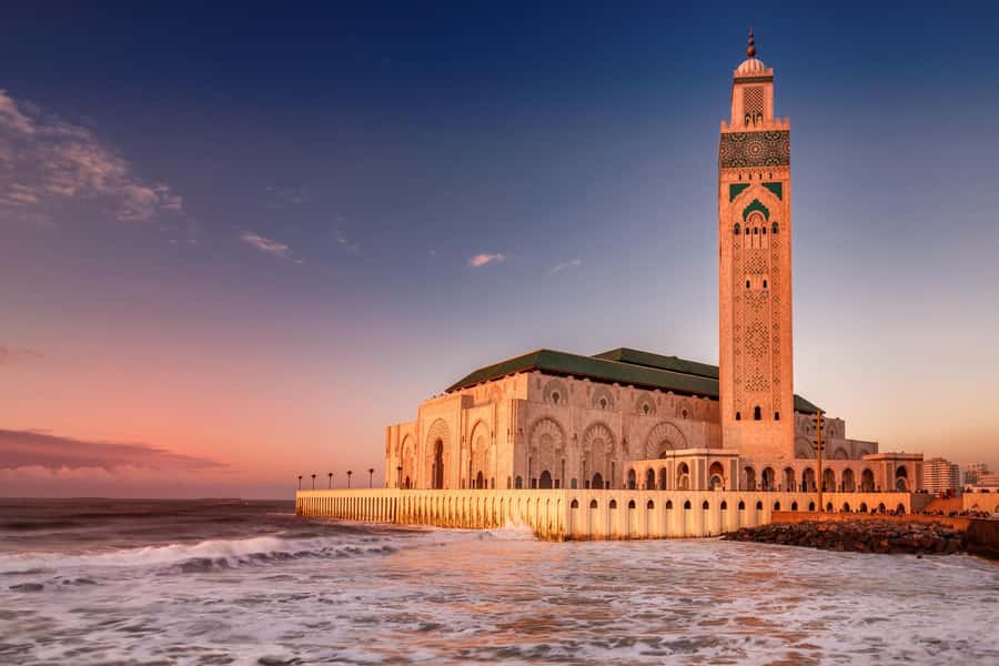 From Marrakech: 4-Day Journey Imperial Cities & Chefchaouen - Day one: Hassan II Mosque, Azrou, Ifrane, and Fez