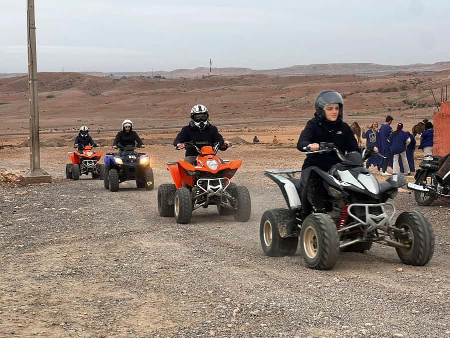From Marrakech: Agafay Desert Quad Biking Tour with Transfer - The 45-minute ride out from Marrakech