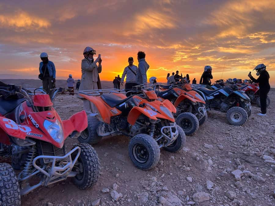From Marrakech: Agafay Desert Quad Biking Tour with Transfer - Back at base: dust removal and tea