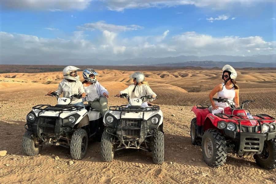 From Marrakech: Agafay Desert Sunset, Quad Biking, & Dinner - Sunset, photos, and time by the pool