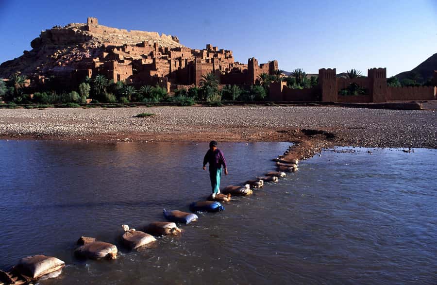 From Marrakech: Ait Benhaddou and Atlas Mountains Day Trip - Walking into Ait Benhaddou