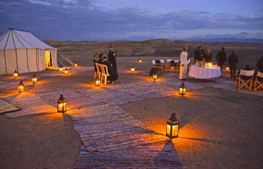 From Marrakech: Dinner in Agafay Desert with Sunset - Leaving Marrakech for Agafay’s rocky desert