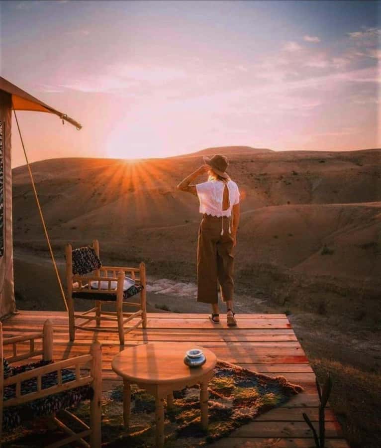 From Marrakech: Dinner in Agafay Desert with Sunset - Crossing Berber communities toward the camp