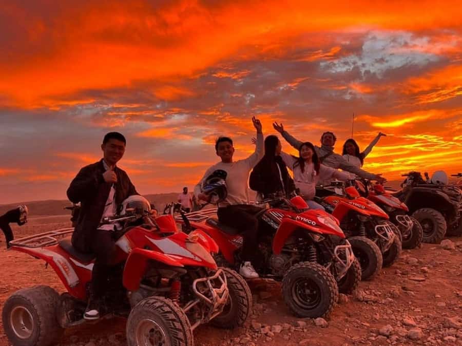 From Marrakech: Dinner show in Agafay Desert & Sunset Quad - Leaving Marrakech for the Agafay Desert