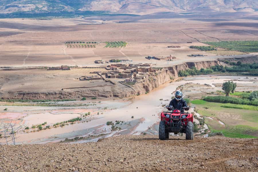 From Marrakech: Full-Day Agafay Desert Quad Adventure - Riding Yamaha quads through Agafay’s canyons