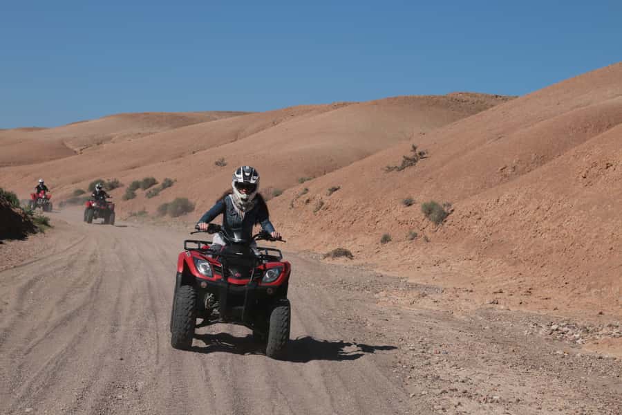 From Marrakech: Guided Quad Biking Tour in Agafay Desert - Leaving Marrakech for the rocky desert