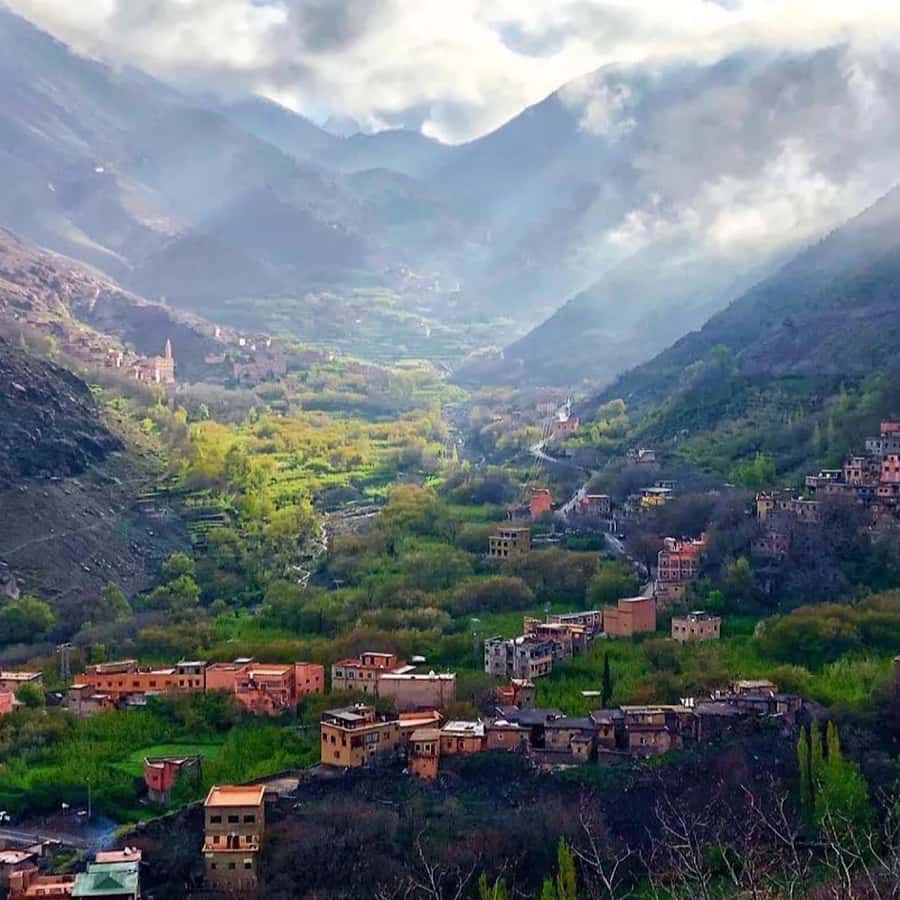 From Marrakech: High Atlas Mountains and 4 Valleys Day Trip - Imlil Valley and its waterfall walk
