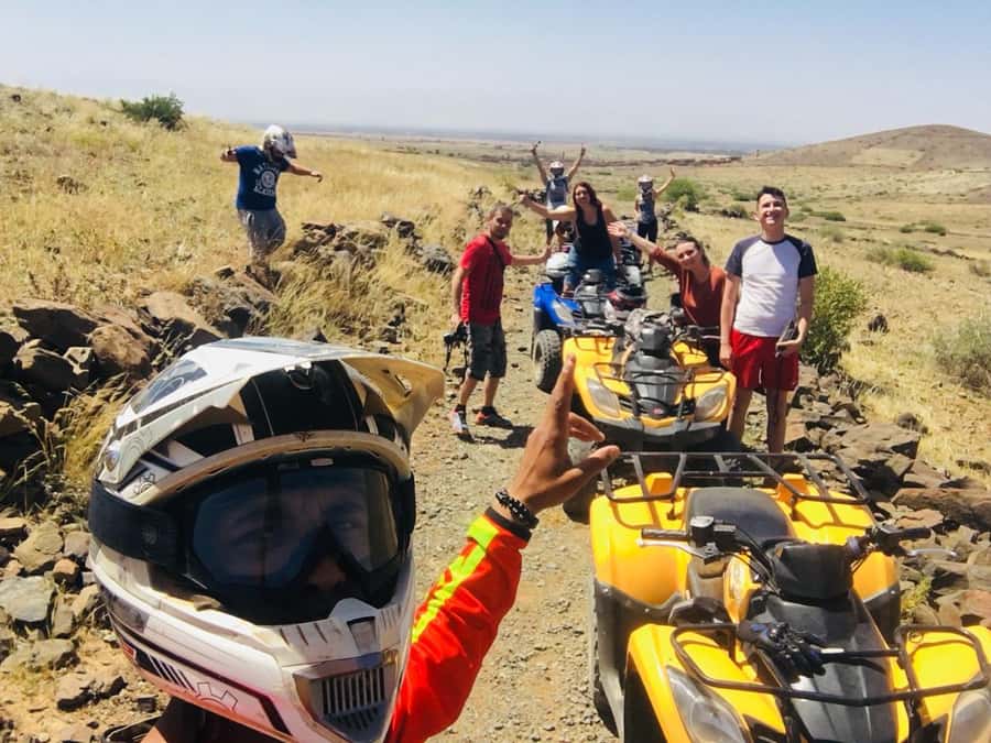 From: Marrakech: Lalla Takerkoust Lake Quad Bike Experience - The wild valley of turtles and desert plateau