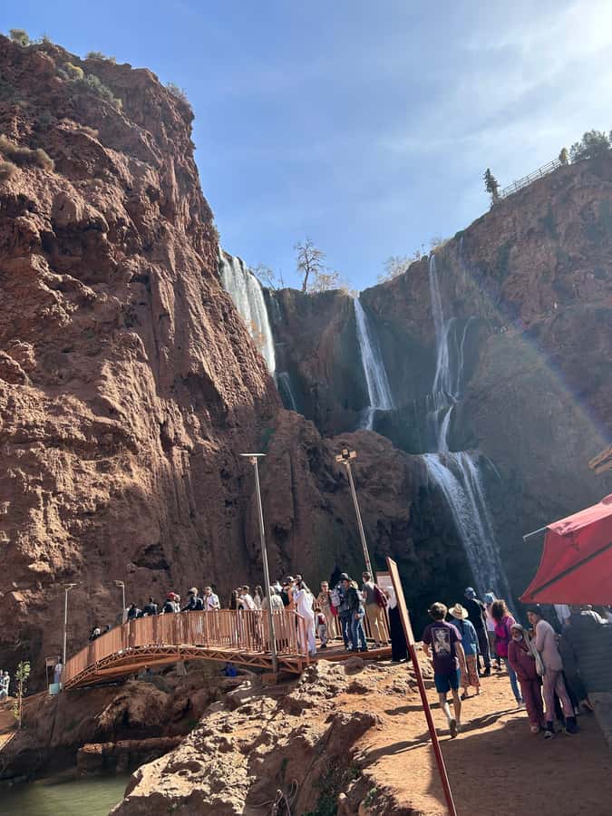 From Marrakech: Ouzoud Waterfalls Guided Hike and Boat Trip - Climbing out of the valley