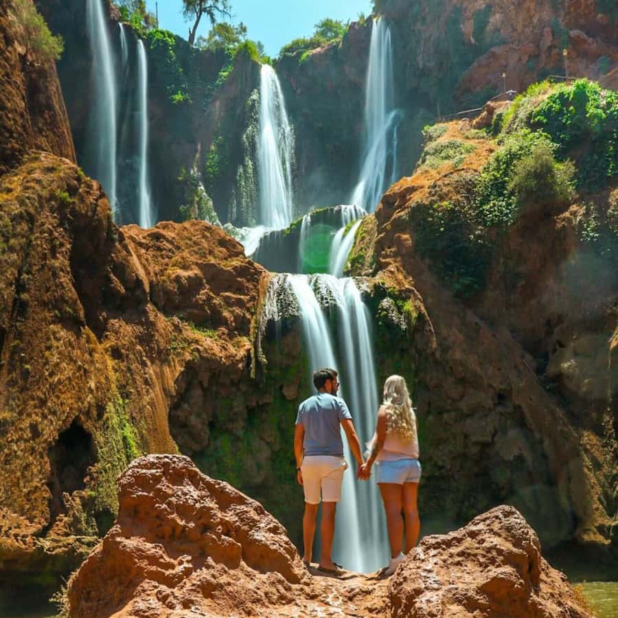 From Marrakech: Ouzoud Waterfalls Guided hike & boat Ride - Olive groves, argan oil, and Berber culture