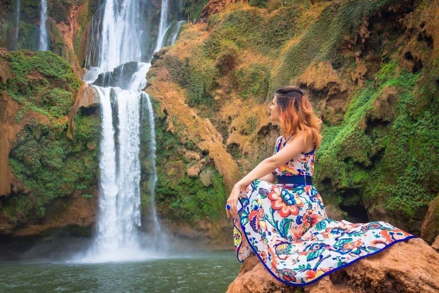 From Marrakech: Ouzoud Waterfalls Guided Tour and Boat Trip - Tagine with a view of the waterfalls