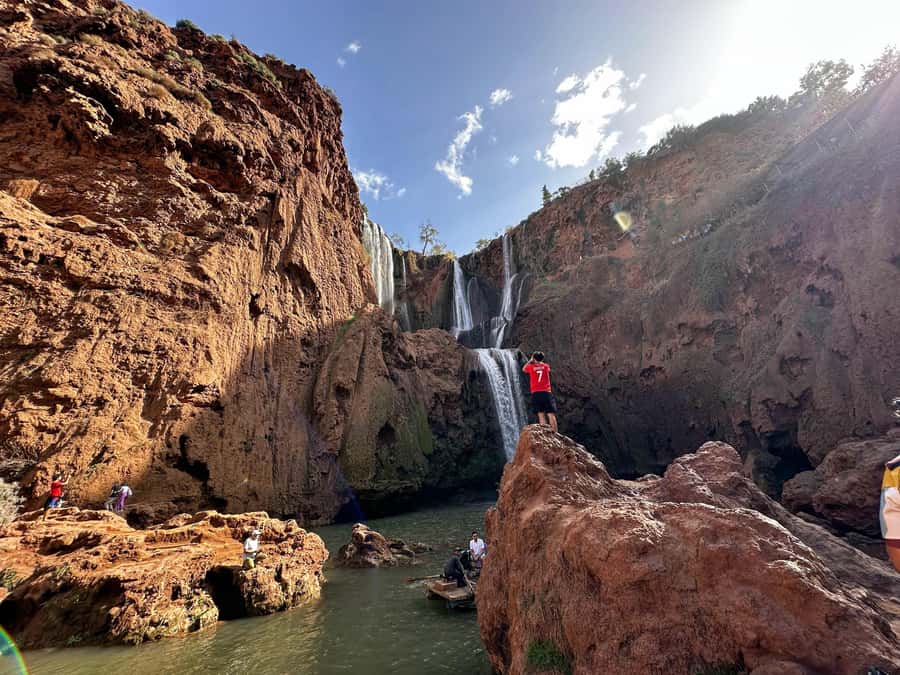 From Marrakech: Ouzoud Waterfalls Guided Trip with Boat Ride - First Views Of The Three Cascades