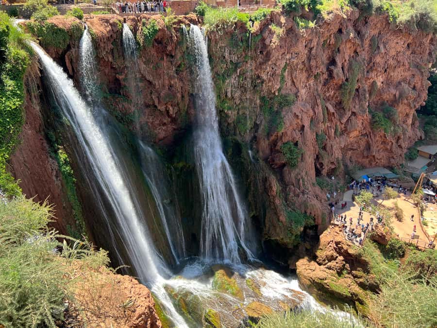 From Marrakech: Ouzoud Waterfalls Local Guided and Boat Ride - Lunch with a view, at your own expense