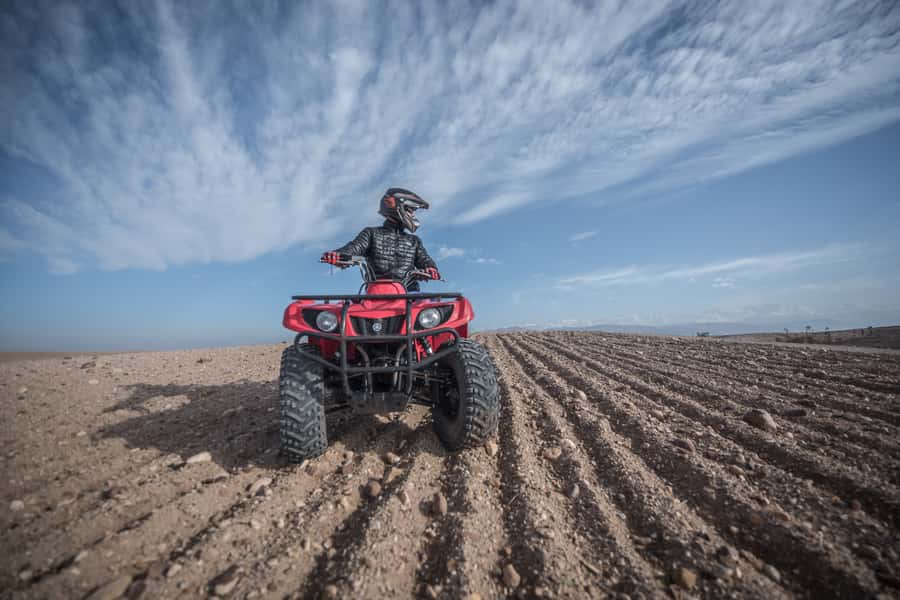 From Marrakech: Premium Agafay Desert Half-Day Quad Biking - Leaving Marrakech for Agafay’s rocky hills