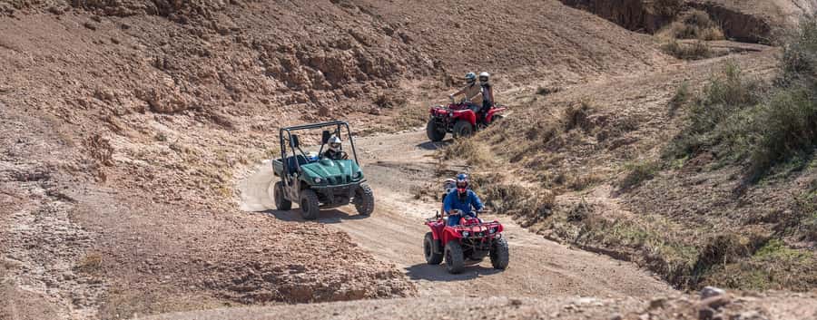 From Marrakech: Premium Agafay Desert Half-Day Quad Biking - Riding through dry rivers and Berber villages