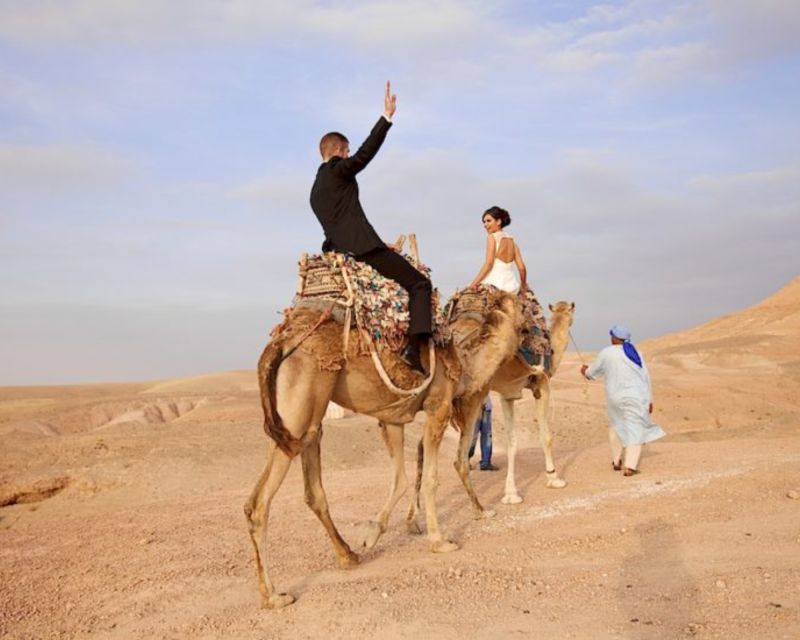 From Marrakech: Sunset Camel Ride in the Agafay Desert - Mint tea at Agafay Camp
