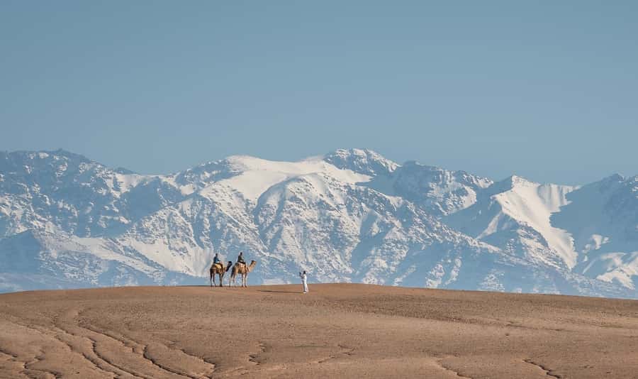From Marrakech: VIP Agafay Desert & Oasis Camel Experience - The 45-minute ride from Marrakech