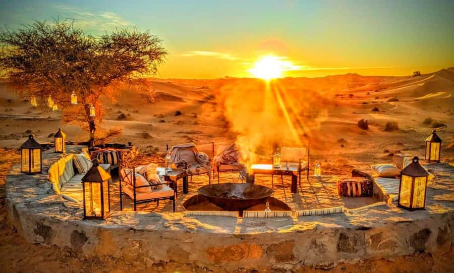 From Marrakesh Agafay Desert Dinner & Sunset, and Camel Ride - A Short Camel Ride Along an Old Berber Path