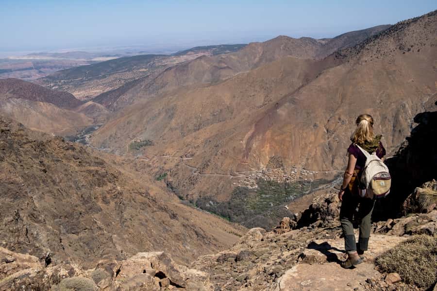 From Marrakesh: Atlas Mountains Talamrout Summit Day Hike - Imlil and the first climb through the Tamatert Valley