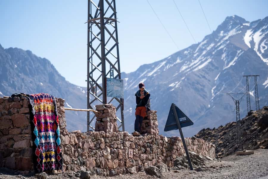 From Marrakesh: Atlas Mountains Talamrout Summit Day Hike - The final ascent to Adrar Talamrout at 2,600 meters