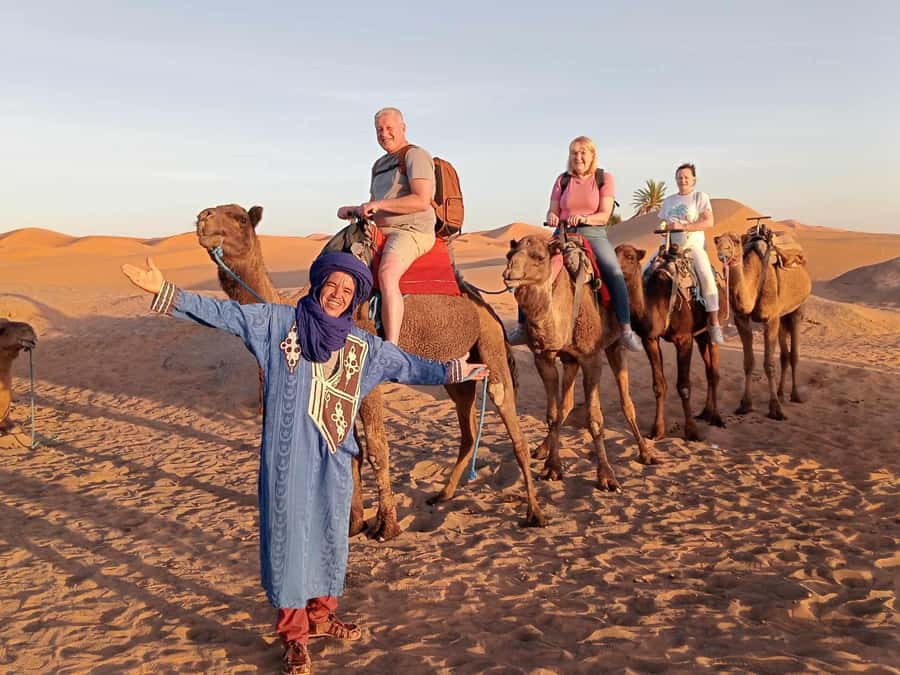 From Merzouga: Overnight Camel Trek over Erg Chebbi Dunes - Sunset, sandboarding, and time before dinner