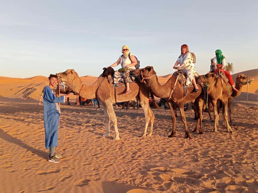 From Merzouga: Overnight Camel Trek over Erg Chebbi Dunes - Sleeping in the Berber camp