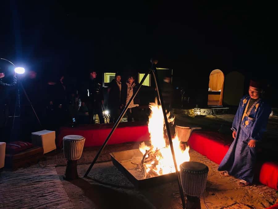 From Zagora: Overnight Desert Tour to Erg Chigaga Camel ride - A private tent and a proper desert evening
