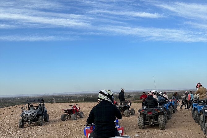 Full Package Agafay Desert, Quad Bike, Camel Ride and Dinner show - Camel riding in nomadic clothing