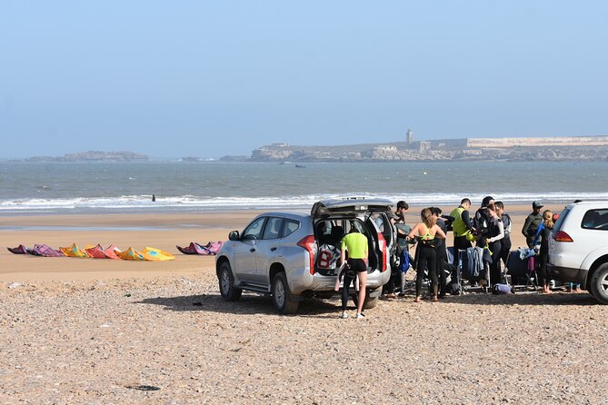 Group Kitesurf Lesson - Learning kite control before touching the water