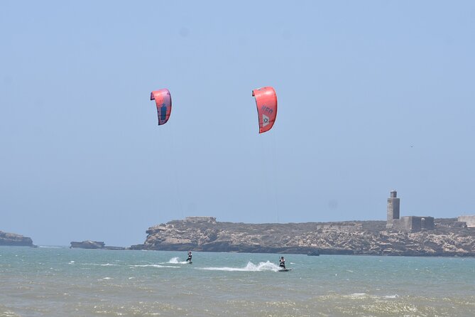 Group Kitesurf Lesson - Moving from the beach into the water