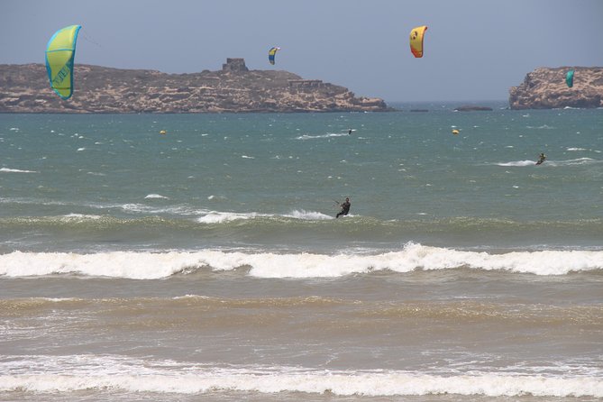 Group Kitesurfing lesson with a Local in Essaouira Morocco - The first board attempt