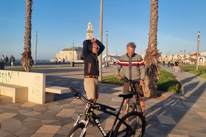 Guided Cycling Adventure in Casablanca with Licensed Tour Guide - La Corniche closes the ride beside the Atlantic