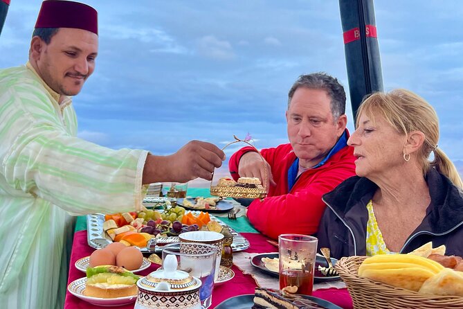 Hot Air Balloon Rides in Marrakesh: Sunrise, Desert, Atlas ... - Coffee, tea, and the balloon inflation show
