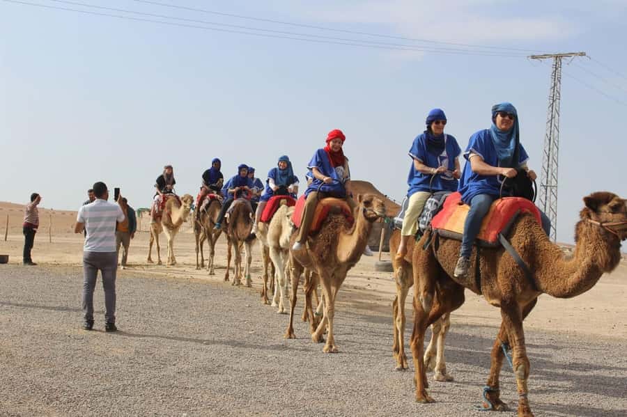 Luxury Agafay Desert : Quad , Camel Ride, Pool & Dinner Show - The camel ride and its blue robe