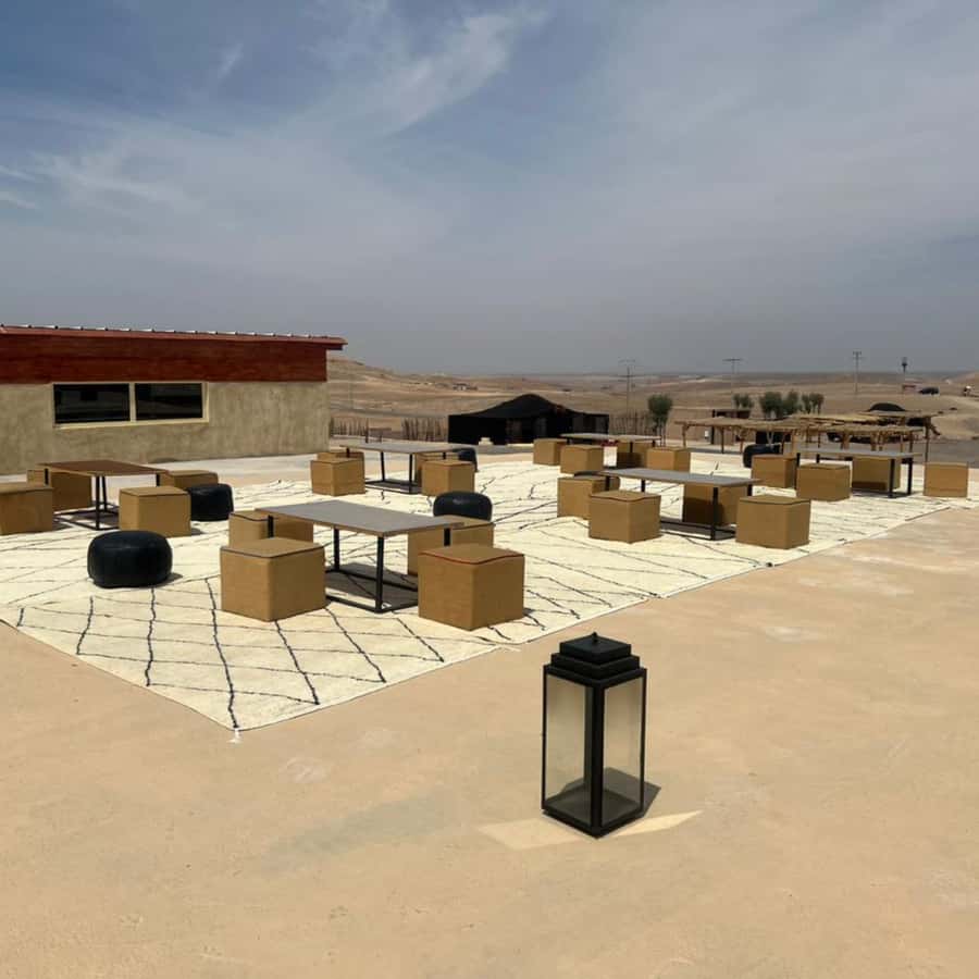 Luxury Agafay Desert : Quad , Camel Ride, Pool & Dinner Show - Moroccan dinner under the open sky
