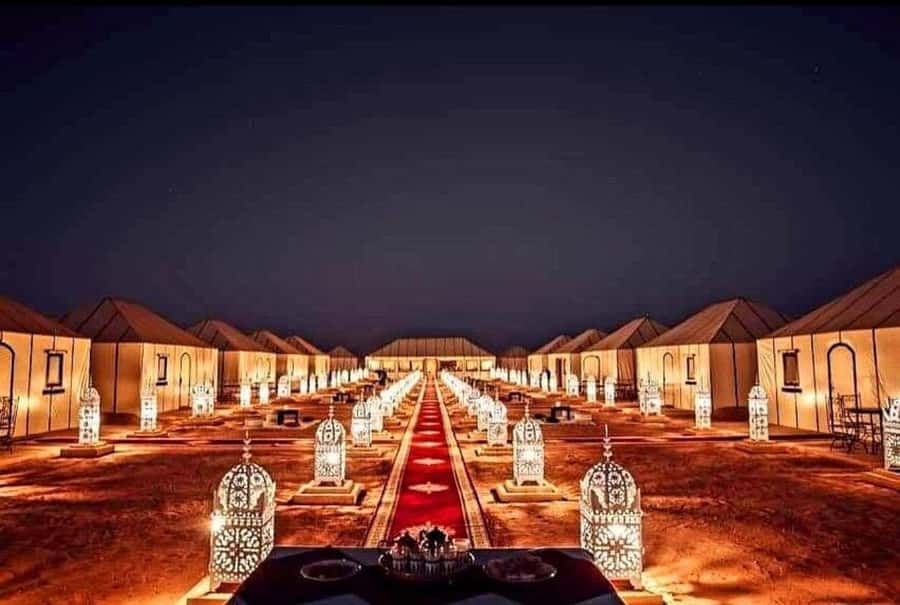 Marrakech: 3-day Exclusive Desert Luxury Tour; Quad & Camels - Camelback into the Erg Chebbi dunes