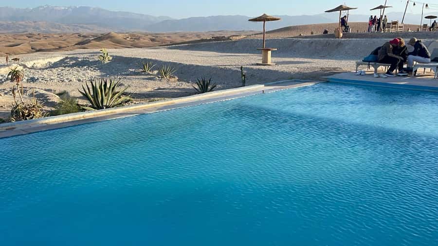 Marrakech: A magical trip to Agafay with lunch and pool - Lunch around the campfire