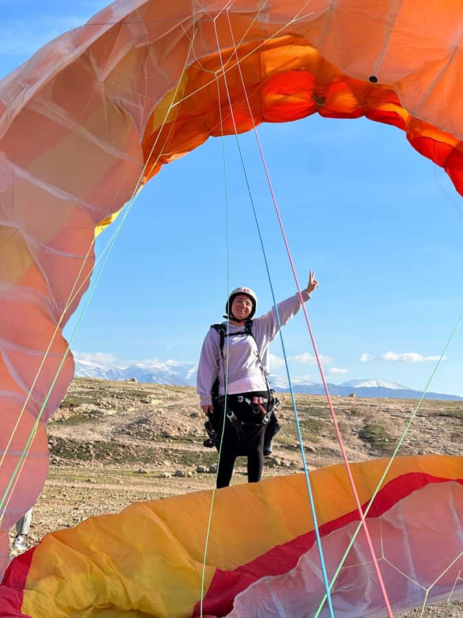 Marrakech Adventure: Paragliding, Camel Ride & Breakfast - A camel ride across the Agafay Desert