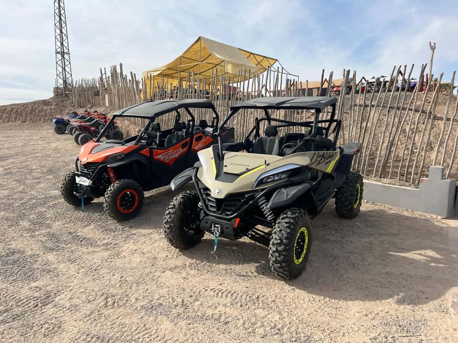 Marrakech: Agafay Desert Buggy bike 1000cc, Tea & Transfer - Leaving Marrakech for the Agafay Desert