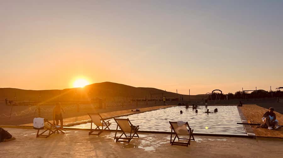 Marrakech: Agafay Desert Camel Ride, Dinner, Fire Show - Moroccan dinner under the stars