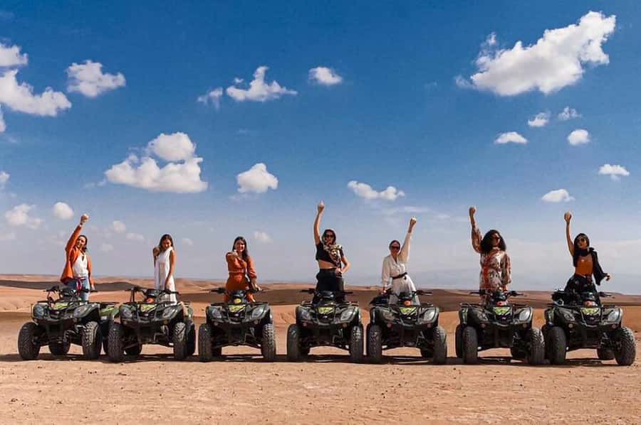 Marrakech: Agafay Desert: Camel ride Quad Bike, Dinner show - Moroccan dinner under the stars
